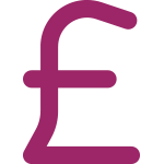 Sterling pound sign icon