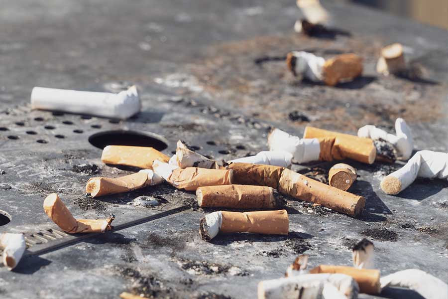 Cigarette butts
